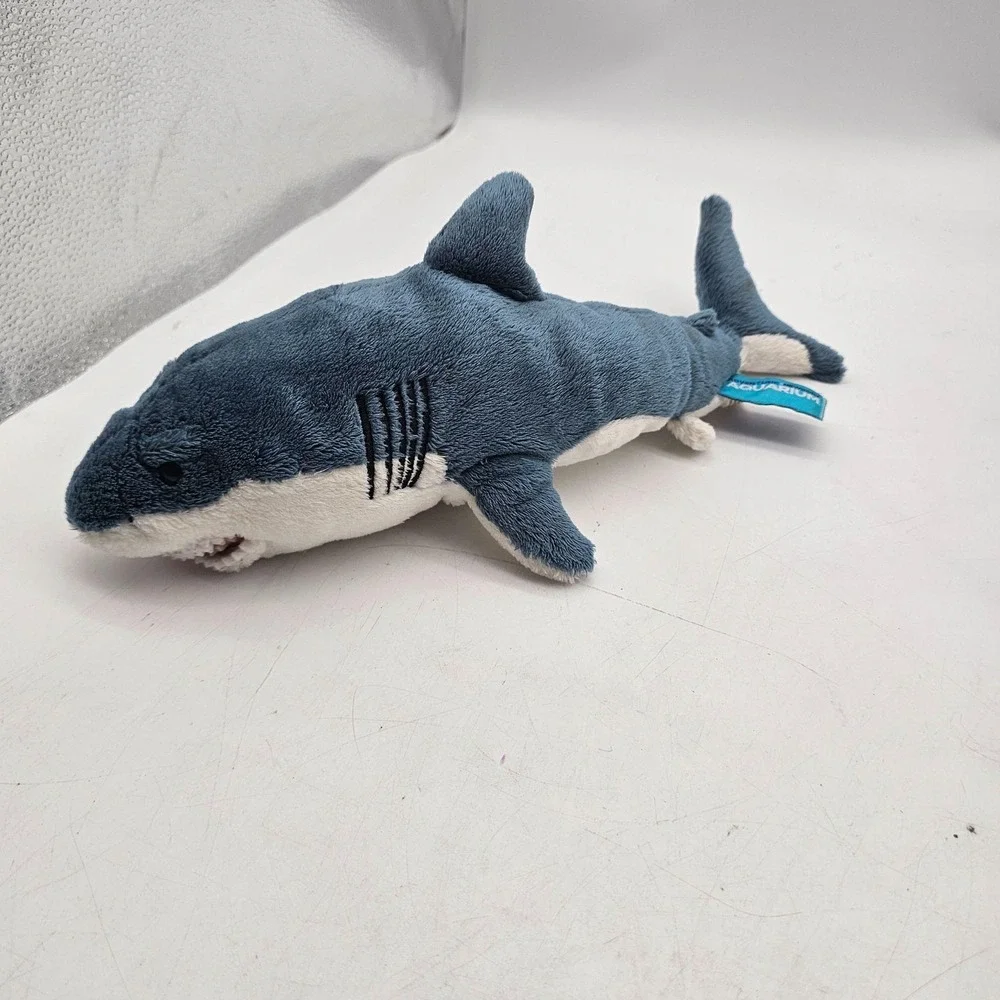 Newport Aquarium Shark Plush Stuffed Animal Toy Small Blue Soft Washable Cute